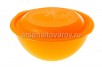 Миска пластиковая круглая  3 л с крышкой (С46К) оранжевая (Мартика)