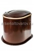 Туалет дачный пластиковый 48*48*39 см (М1295) коричневый (Башкирия) 