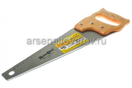 ножовка по дереву 400 мм шаг зуба 7-8 TPI деревянная ручка Хобби (42-3-240)