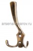 Крючок металлический трехрожковый большой бронза (КНР) 00021