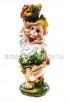 Садовая фигура Гном с фруктами 41*27 см гипс (130) (Россия) 
