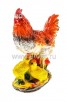 Садовая фигура Курица с цыплятами 33*30 см гипс (110) (Россия) 