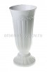 Ваза для цветов под срезку пластиковая  5 л 20*42 см Флавия белая (284) (Эльфпласт)