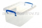 контейнер для продуктов пластиковый 6 л (265*245*175 мм) Фреш Бокс (405) прозрачный (Эльфпласт)
