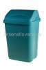 Контейнер для мусора пластиковый 10 л Ультра (ЭЛ589) серо-голубой (Эльфпласт) 