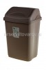 Контейнер для мусора пластиковый 26 л Ультра (ЭЛ591) серо-коричневый (Эльфпласт) 