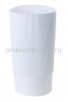 Ваза для цветов под срезку пластиковая  3,75 л 15*28 см Версаль белая (М8937) (Башкирия)