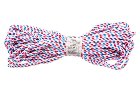 трос-фал капроновый плетельный диаметр 8 мм длина 25 м (14с033) (Беларусь)