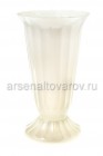 ваза для цветов под срезку пластиковая 17 л Цветочная №4 белый перламутр (03004) (Пятигорск)