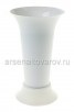 Ваза для цветов под срезку пластмассовая 31 см (М5350) белая (Башкирия)