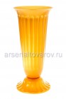 ваза для цветов под срезку пластиковая 6 л Цветочная №3 золото (03003) (Пятигорск)
