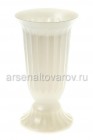ваза для цветов под срезку пластиковая 2,5 л Цветочная №1 белый перламутр (03001) (Пятигорск)