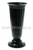 Ваза для цветов под срезку пластиковая  6 л Цветочная №3 черная (03003) (Пятигорск)