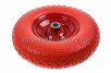 Запчасти колесо для тачки PU 4.00-6 диаметр оси 20 мм симметричная ступица бескамерное (КНР)