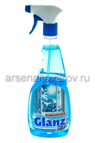 чистящее для стекол Гланц 750 мл с курком свежий озон (Москва)