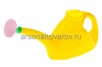Лейка садовая пластиковая  2 л с рассеивателем желтая (Ижевск) 