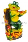 садовая фигура Лягушка со скрипкой 35*22 см (15) гипс (Россия)