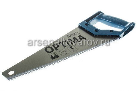 ножовка по дереву 350 мм шаг зуба 7-8 TPI пластиковая ручка Хардакс Оптима (42-2-235)