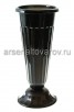 Ваза для цветов под срезку пластмассовая 44 см (М5142) черная (Башкирия)