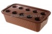 Ящик для выращивания зеленого лука пластиковый 30,5*16*8,5 см (М6716) коричневый (Башкирия) 