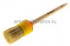 Кисть круглая 35 мм натуральная щетина деревянная ручка Хобби (01-0-108)