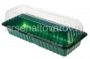Ящик для рассады пластиковый  4 места 58*19*6,5 см минипарник зеленый (АК)