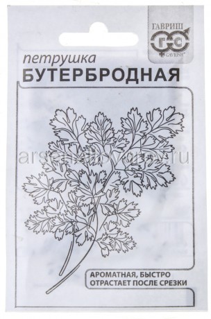 семена Петрушка листовая Бутербродная 2 г белый пакет годен до 31.12.2026 (Аэлита)