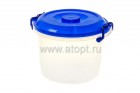 контейнер для продуктов пластиковый 8 л (303*277*240 мм) с ручками (М098) прозрачный (Башкирия)
