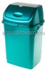 Контейнер для мусора пластиковый  8 л Камелия (РП-1012) бирюзовый перламутр (Россия)