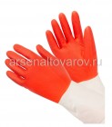 перчатки хозяйственные латексные размер M Биколор Комфи (BICOIRA2) (КНР)