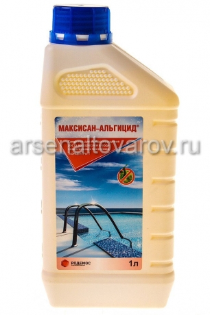 средство для бассейнов для предотвращения роста водорослей 1 л Максисан-Альгицид (ВК)