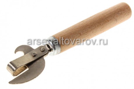 консервооткрыватель с деревянной ручкой 1 сорт (УК)