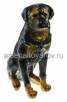 Собака Ротвейлер 50*30*68 см стеклопластик садовая фигура (F01024) (Россия)