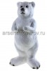 Садовая фигура Медведь Белый большой 71*37 см (F08427) стеклопластик (Россия)