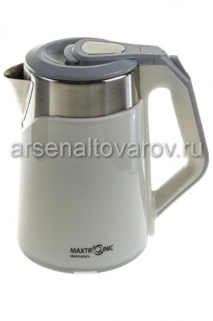 чайник дисковый 2,3 л (1800 Вт) белый Макстроник MAX-1017 (КНР)