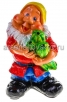 Садовая фигура Гном с кабачком 36*24 см гипс (235) (Россия)