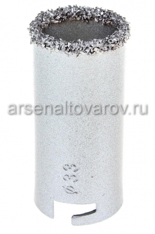 коронка по керамике диаметр 33 мм с карбидным напылением Хардакс (36-8-033)