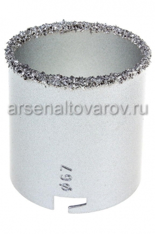 коронка по керамике диаметр 67 мм с карбидным напылением Хардакс (36-8-067)