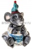 Крыс в платье 39*27*24 см стеклопластик садовая фигура (F08668) (Россия)