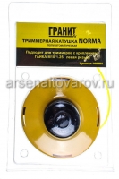 Головка триммерная с леской полуавтоматическая гайка М10*1,25 левая резьба Гранит Норма (100804)