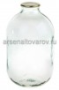Банка стеклянная для консервирования СКО-1-82 10 л с крышкой (обычная крышка) прозрачная (Россия)