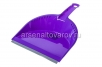 Совок для мусора пластиковый с резинкой Стандарт (М 5191) сиреневый (Идея)