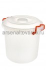 контейнер для продуктов пластиковый 10 л (300*270*275 мм) с ручками (М6762) прозрачный (Башкирия)