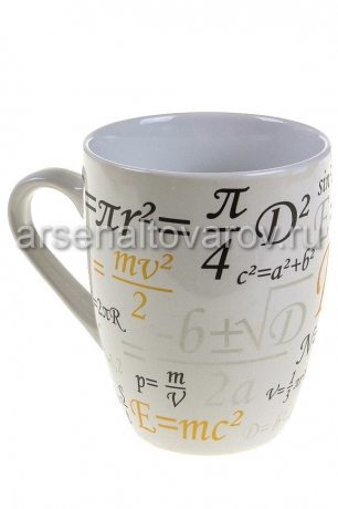 кружка чайная керамическая 390 мл (BRSD024-698) Бочка Формулы (КНР)