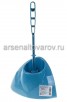 Ершик для унитаза пластиковый Блеск уголок (М 5012) голубой мрамор (Идея) 