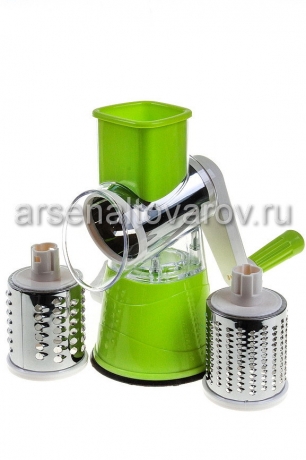 овощерезка (измельчитель) ручная механическая 3 насадки Беллиссимо (Меллони) (007410)