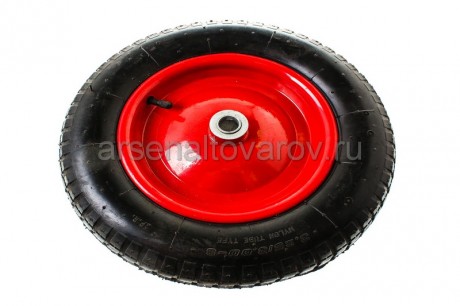 колесо для тачки 3.25/3.00*80 диаметр оси 20 мм с подшипником (КНР)