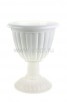 Вазон для цветов пластиковый 18 л 42*50 см белый Жасмин высокий (М1392) (Башкирия)