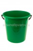 Ведро пластиковое  8 л для пищевых Ромашка (02012) зеленое (Ар-Пласт)