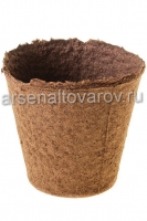 Торфяной горшок для рассады 100*110 мм (уп 150 шт) круглый (Экоторф)